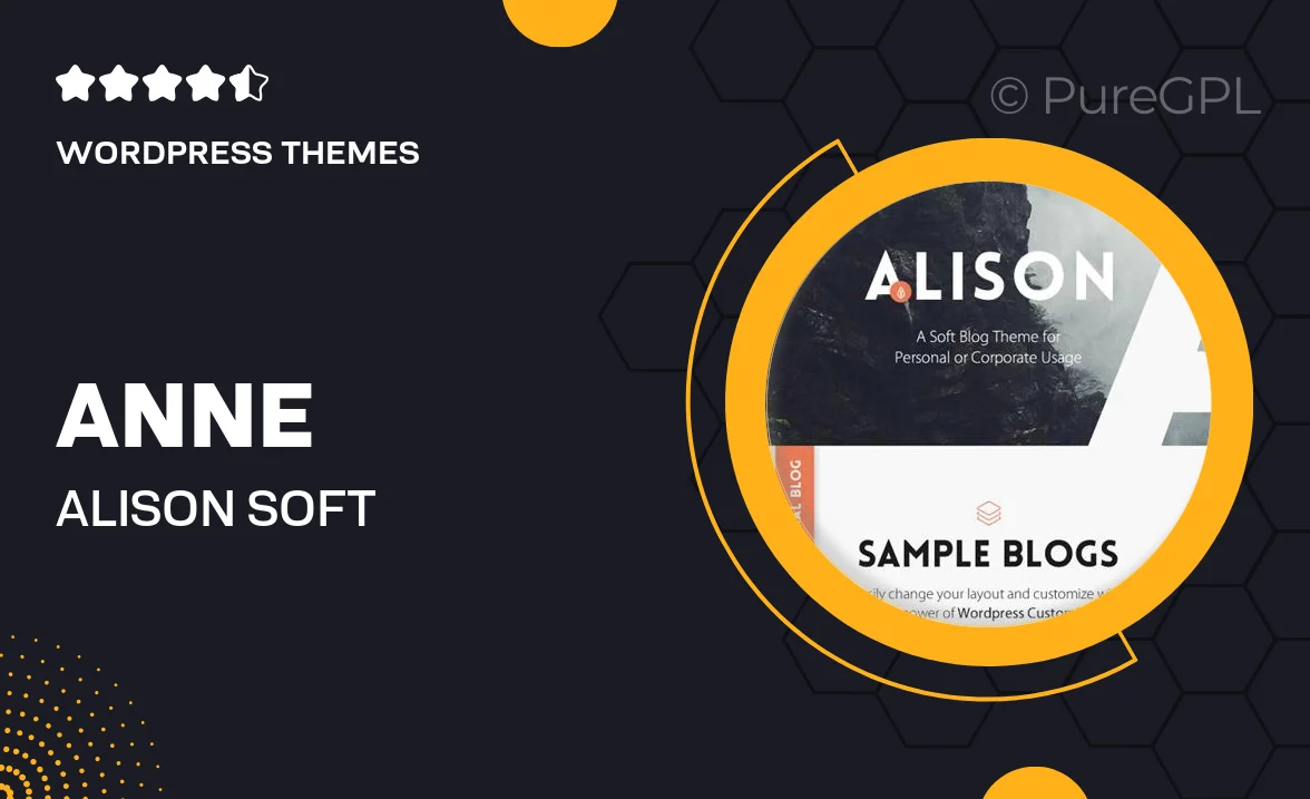 Anne Alison – Soft Personal Blog Theme