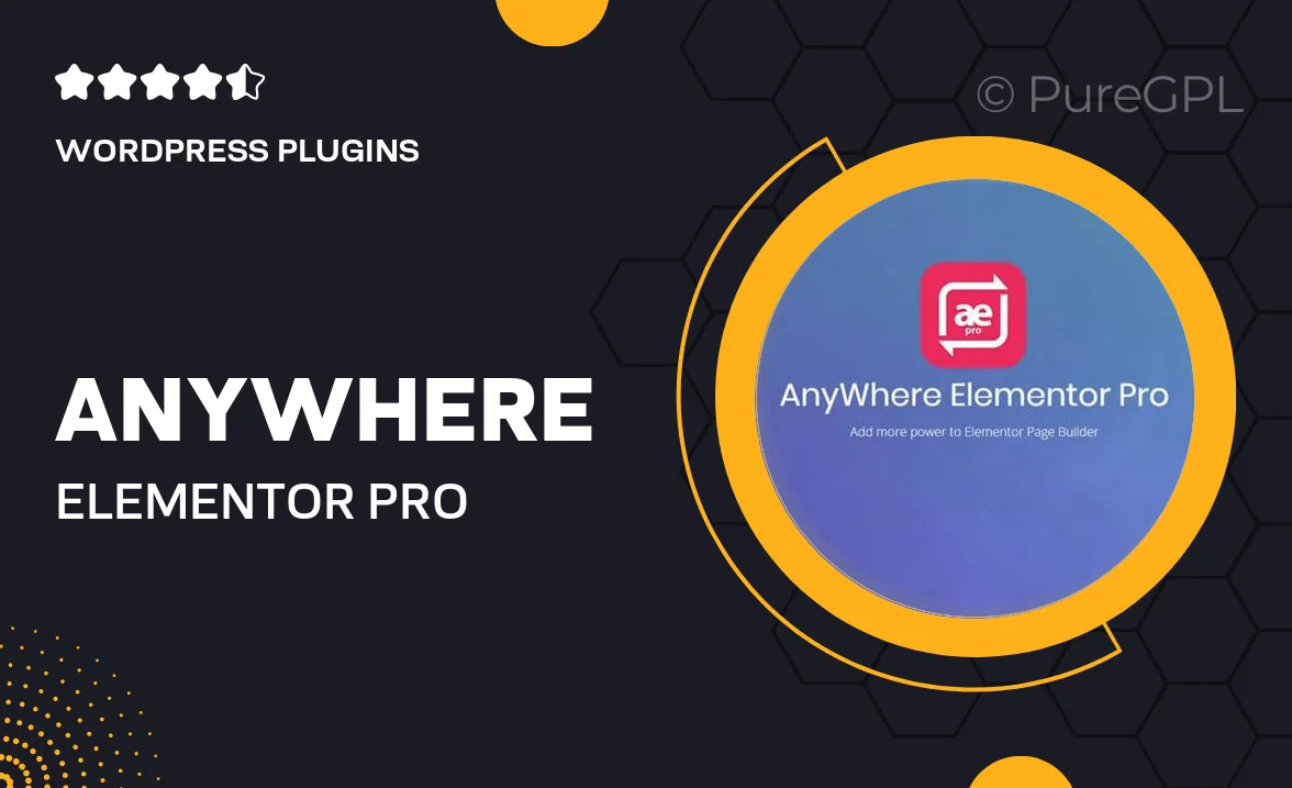 AnyWhere Elementor Pro WordPress Plugin