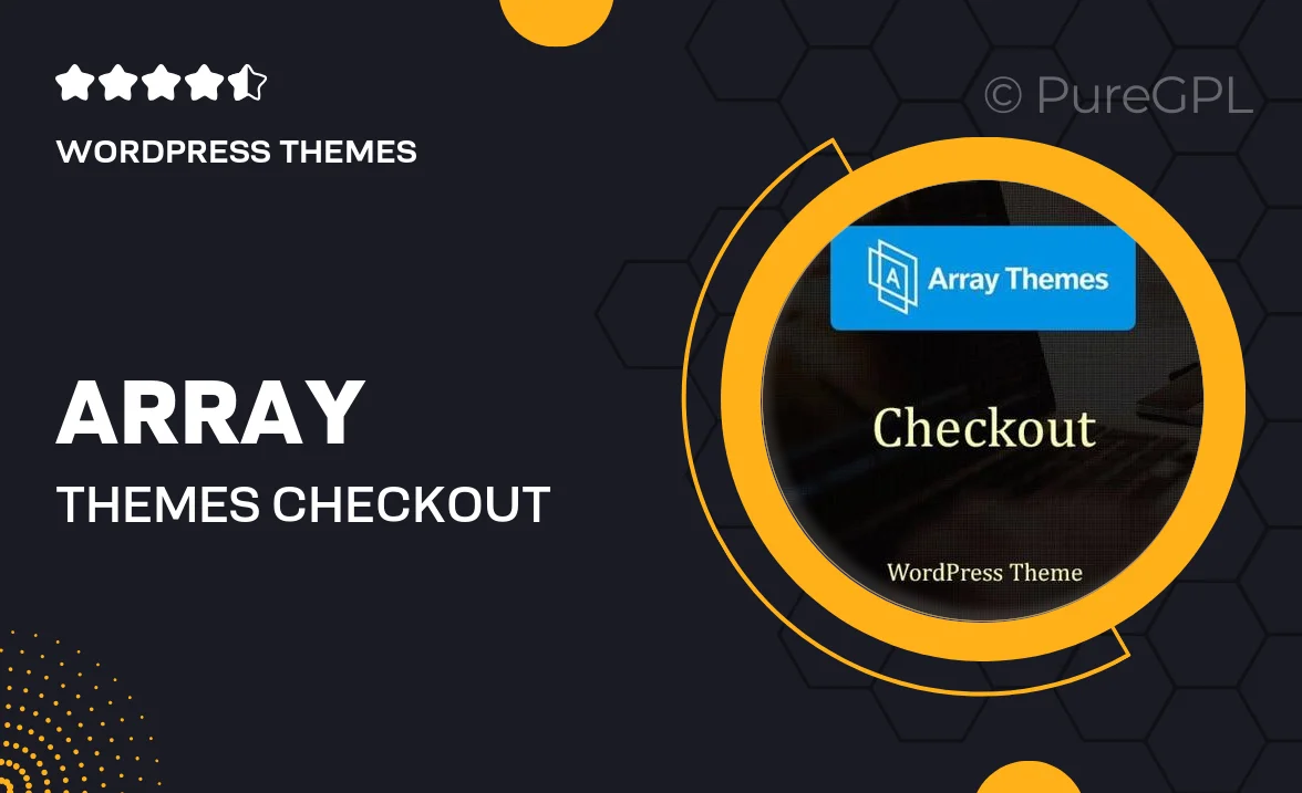 Array Themes Checkout WordPress Theme