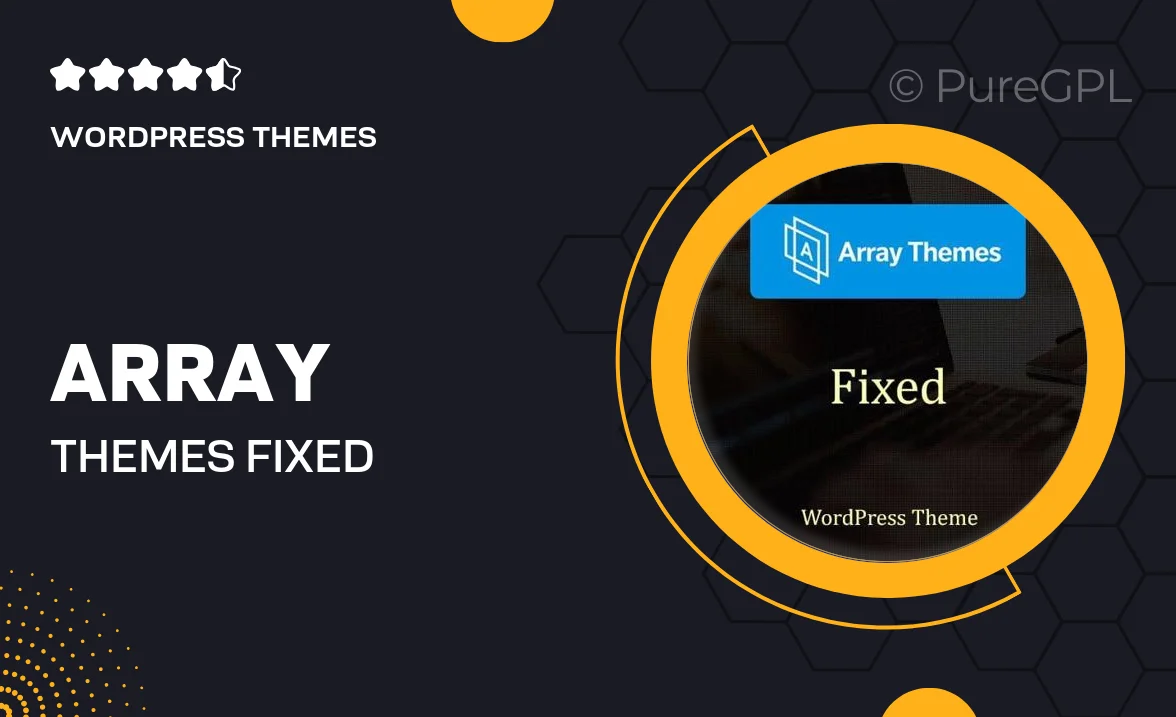 Array Themes Fixed WordPress Theme