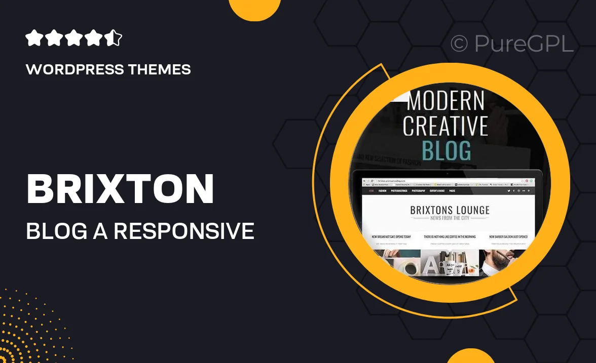 Brixton Blog – A Responsive WordPress Blog Theme