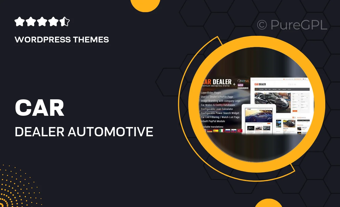 Car Dealer Automotive WordPress Theme – Responsive