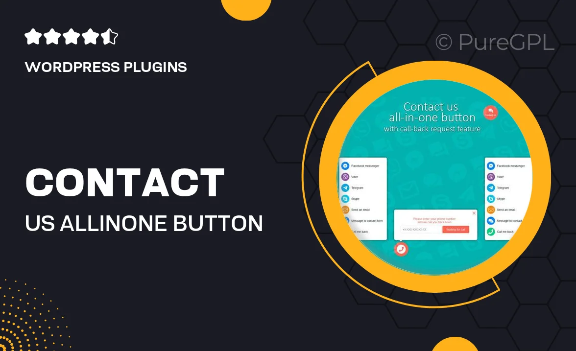 Contact us all-in-one button with callback request feature for WordPress