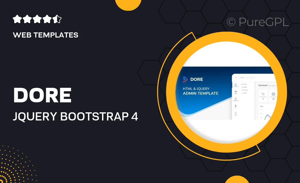 Dore jQuery – Bootstrap 4 Admin Template