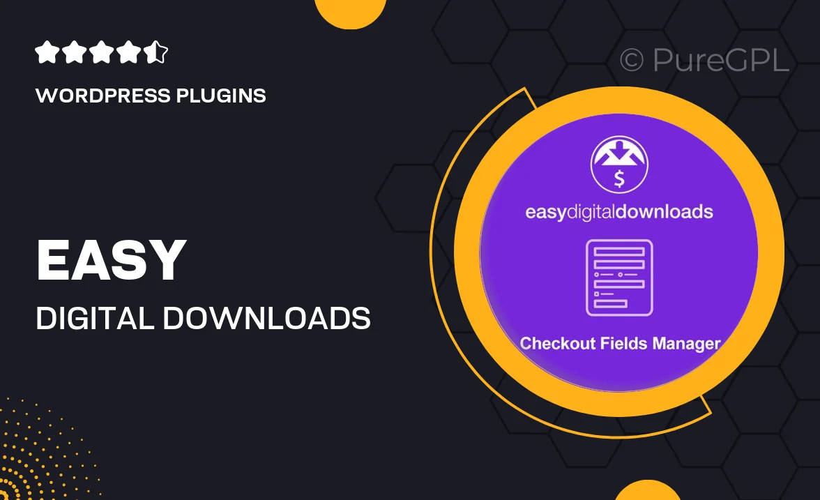 Easy Digital Downloads Checkout Fields Manager