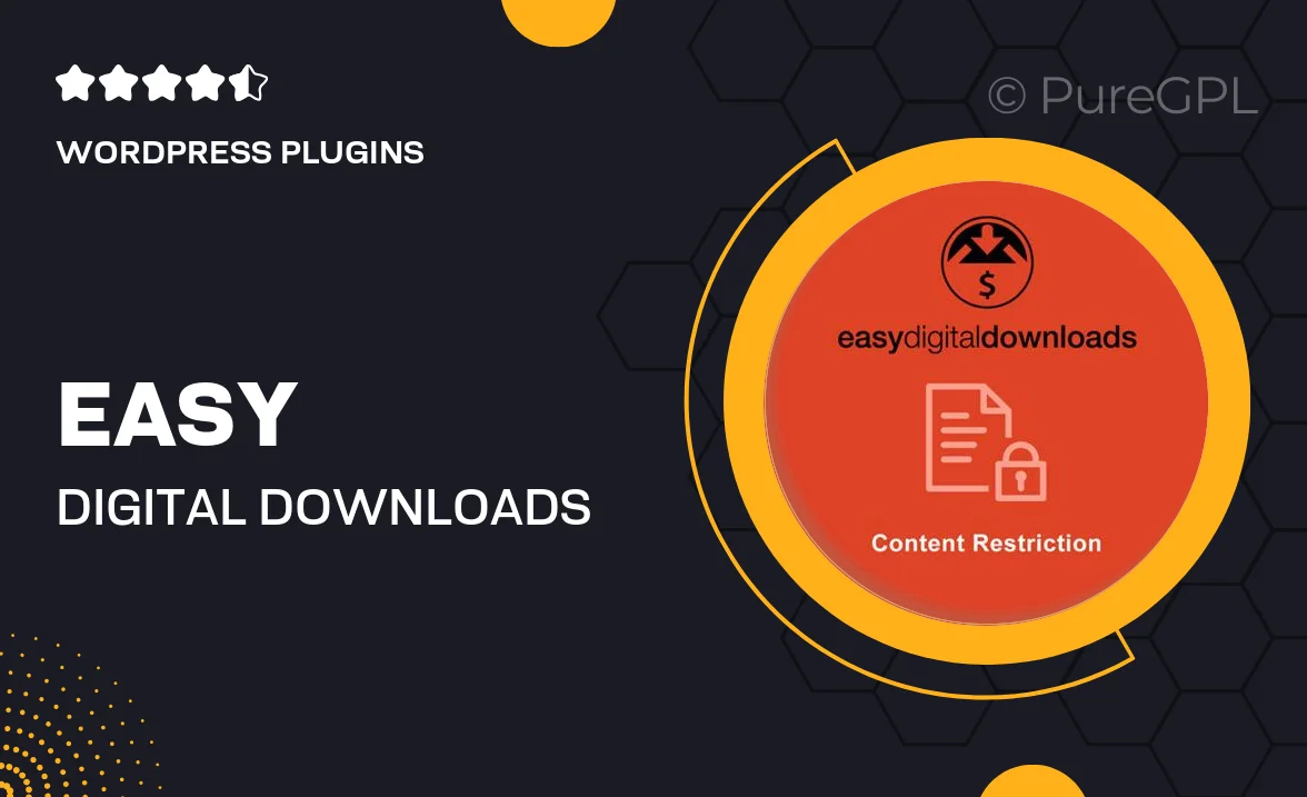 Easy Digital Downloads Content Restriction