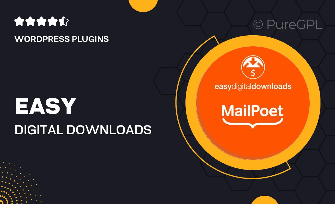 Easy Digital Downloads MailPoet