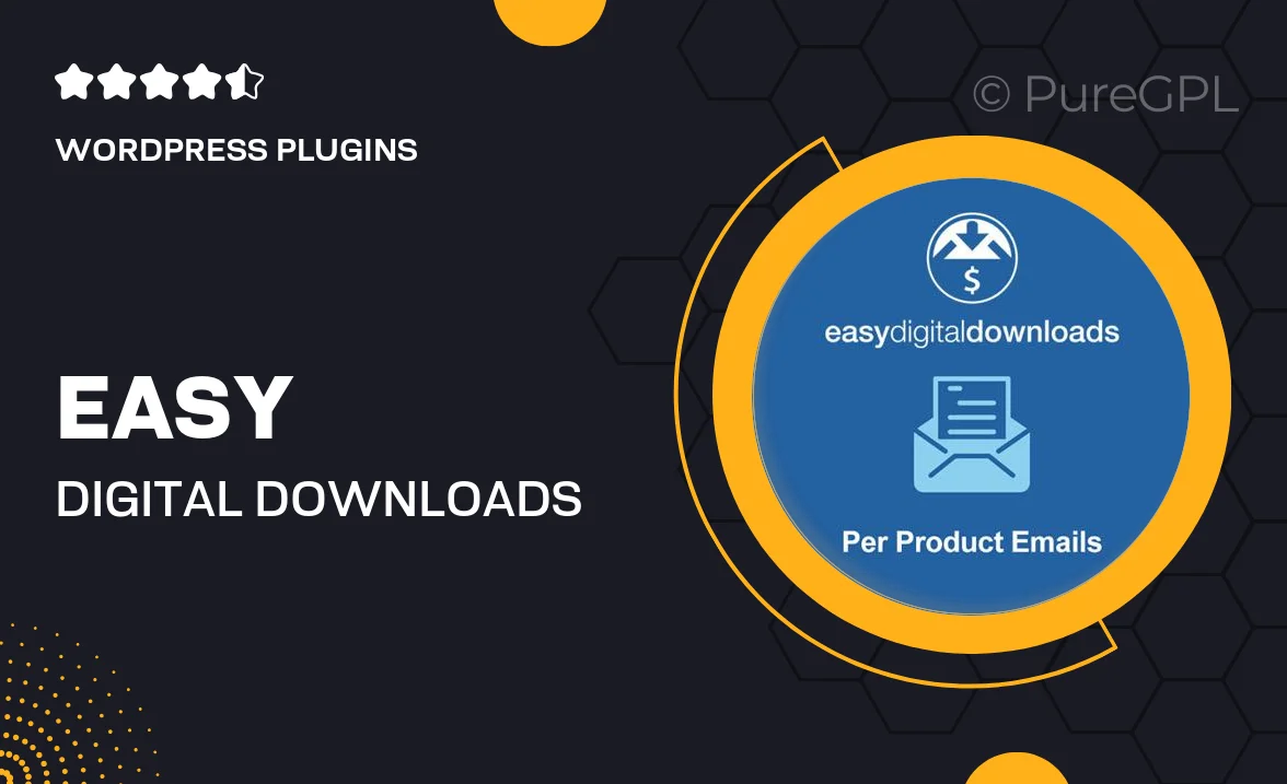 Easy Digital Downloads Per Product Emails