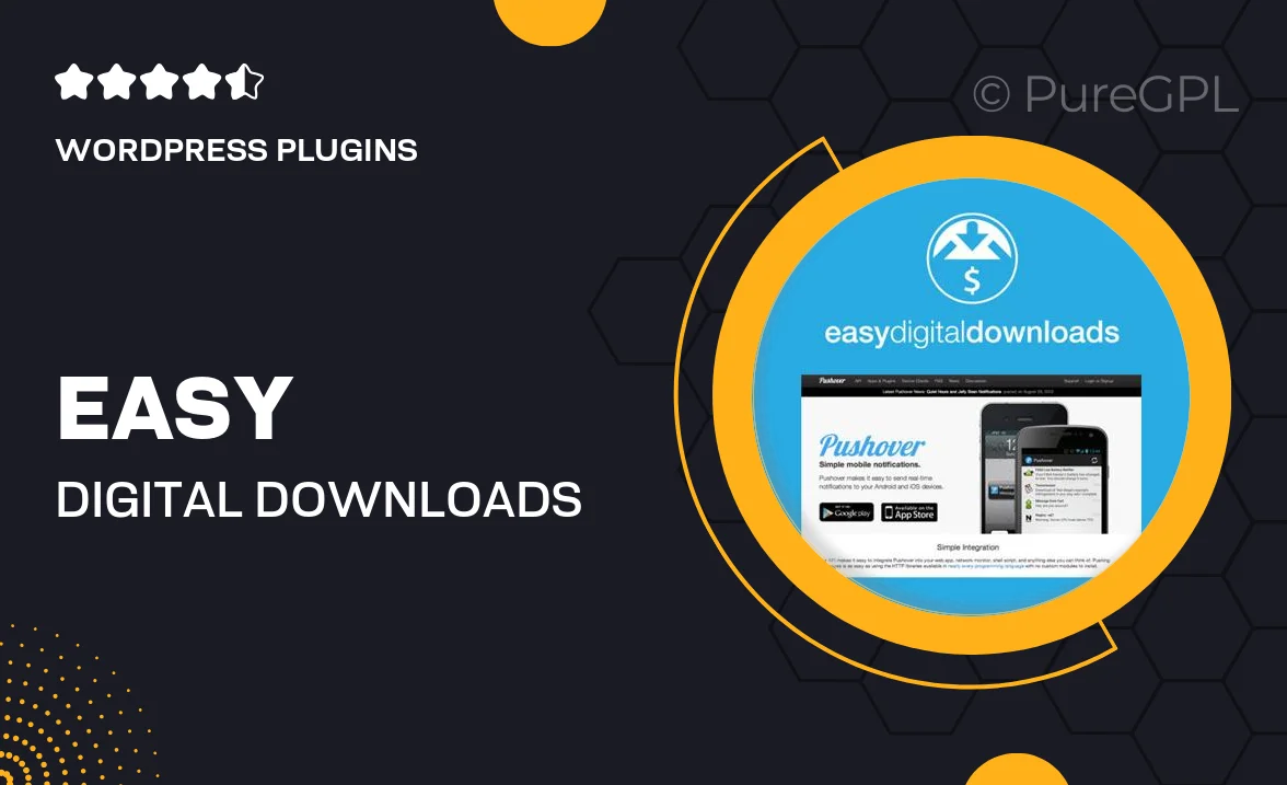 Easy Digital Downloads Pushover Notifications