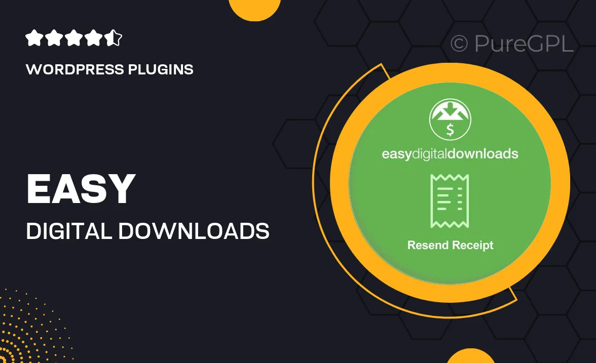 Easy Digital Downloads Resend Receipt