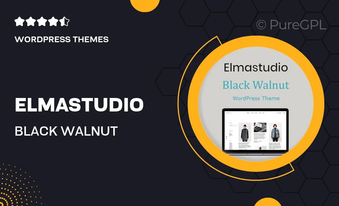 ElmaStudio Black Walnut WordPress Theme