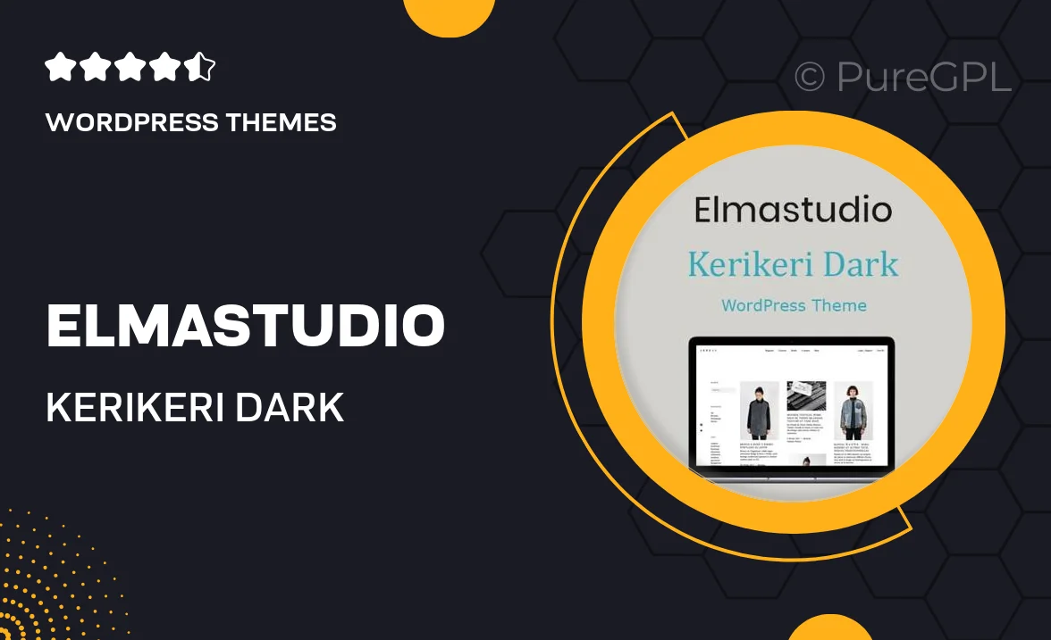 ElmaStudio Kerikeri Dark WordPress Theme