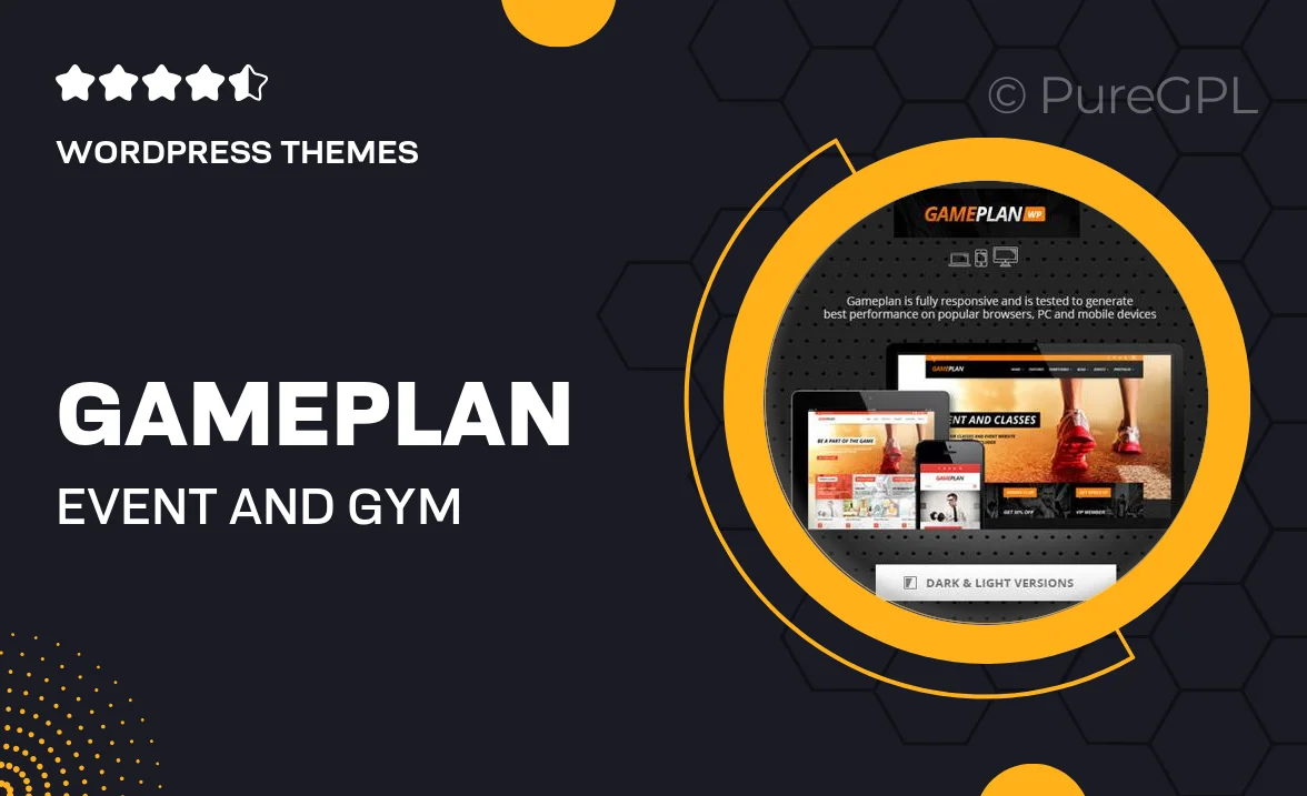 Gameplan – Event and Gym Fitness WordPress Theme