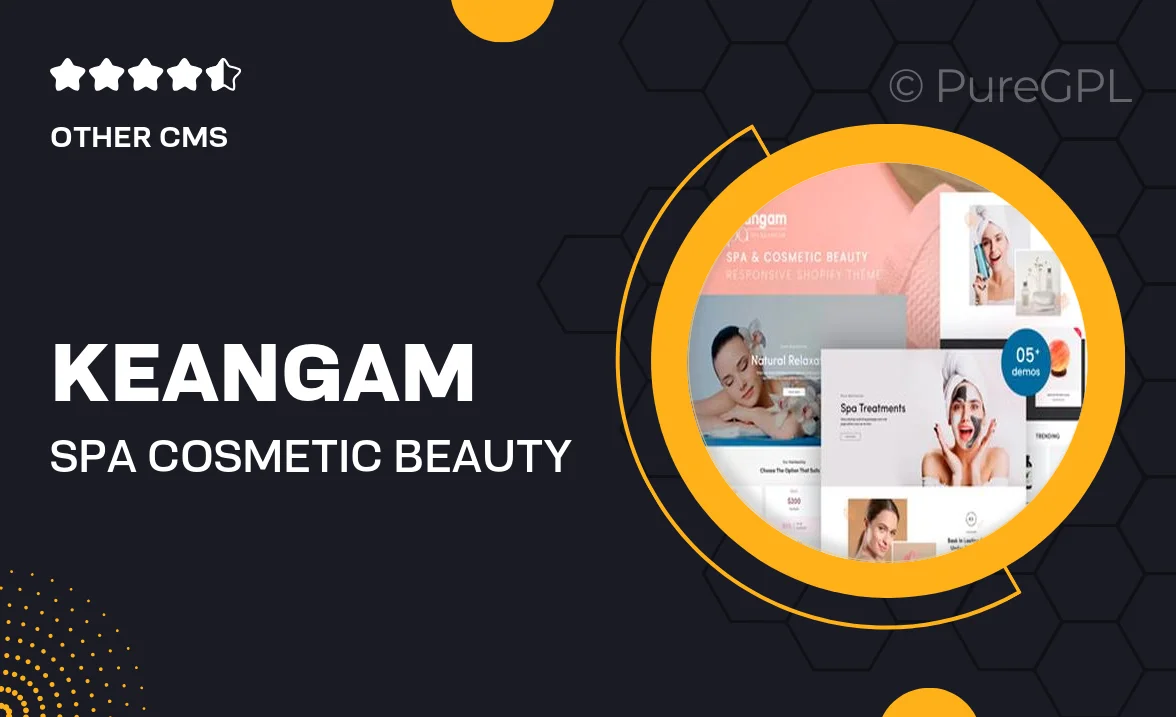 Keangam – Spa & Cosmetic Beauty Shopify Theme