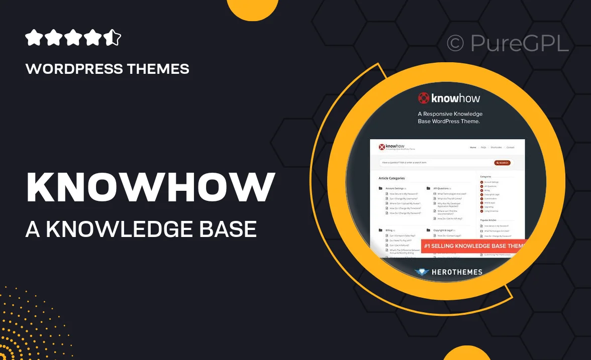 KnowHow – A Knowledge Base WordPress Theme