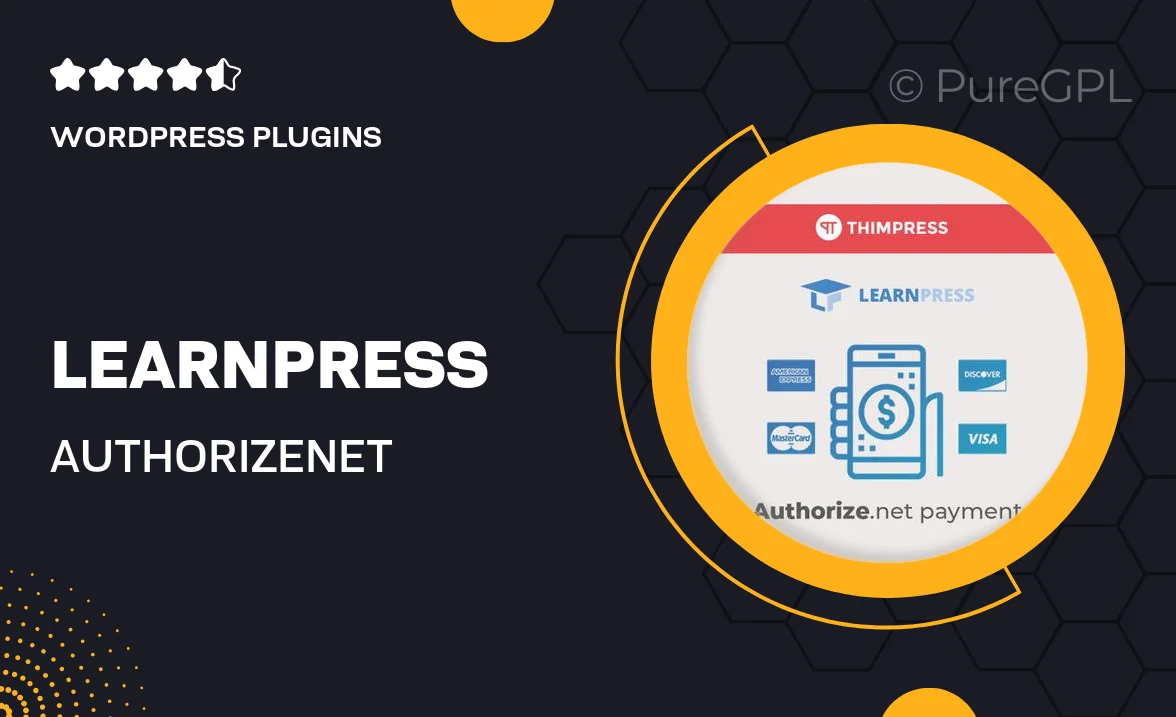 LearnPress – Authorize.Net Payment