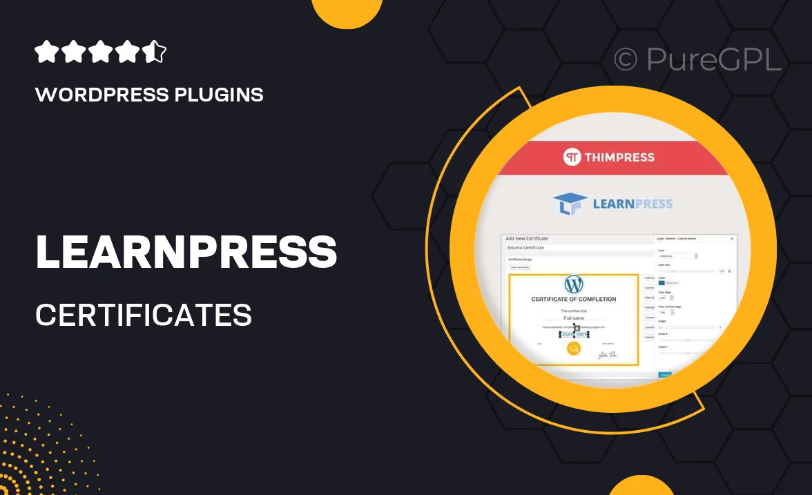 LearnPress – Certificates