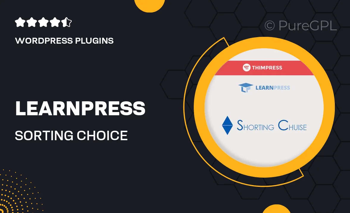 LearnPress – Sorting Choice Question