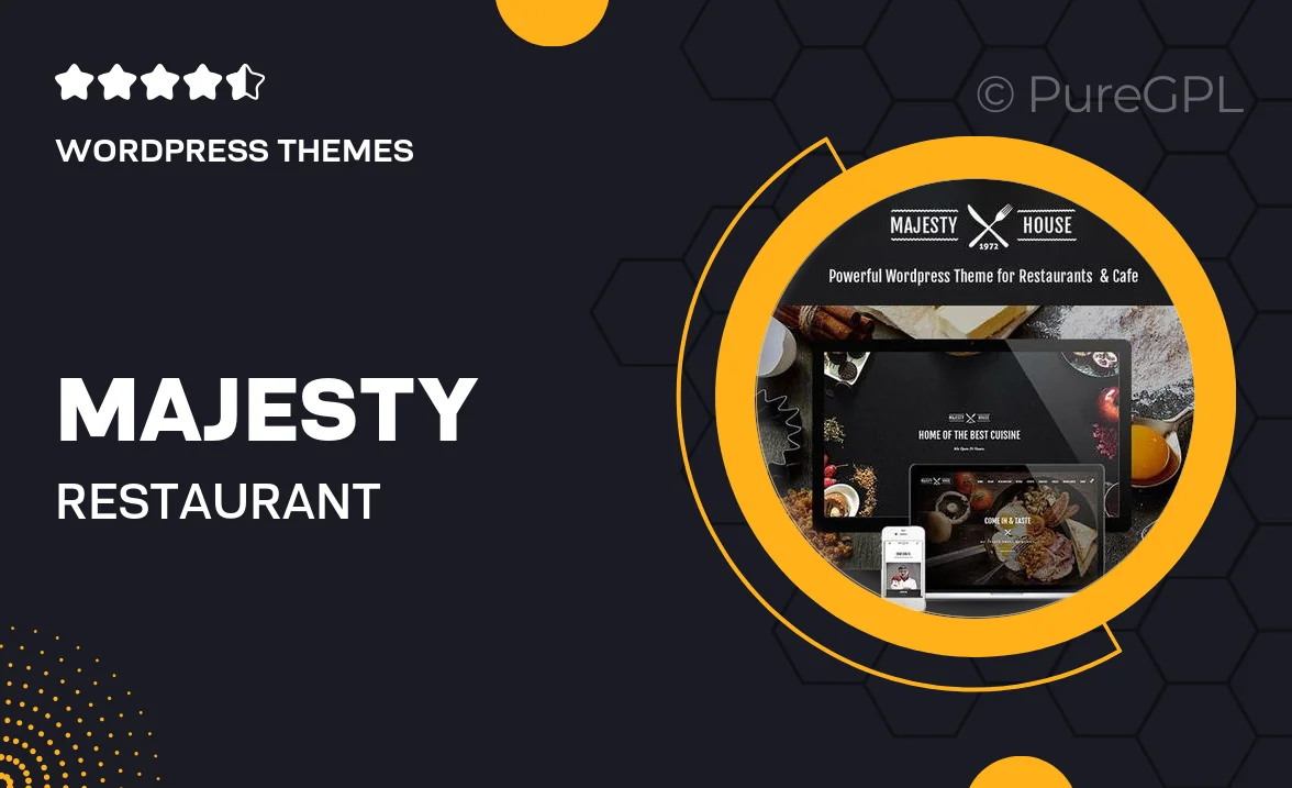 Majesty – Restaurant WooCommerce WordPress Theme