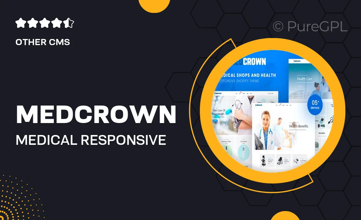 Medcrown – Medical Responsive Shopify Theme