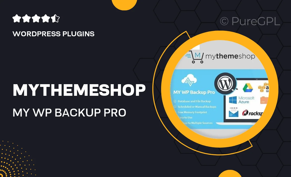 MyThemeShop My WP Backup Pro