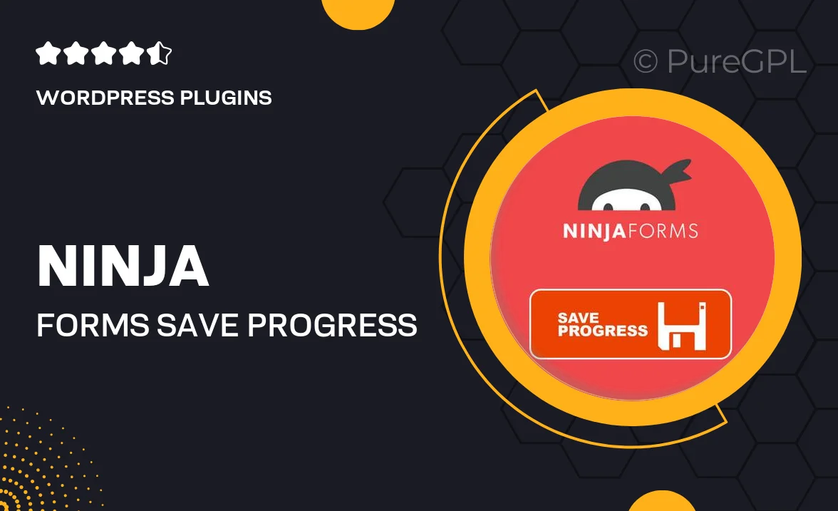 Ninja Forms Save Progress