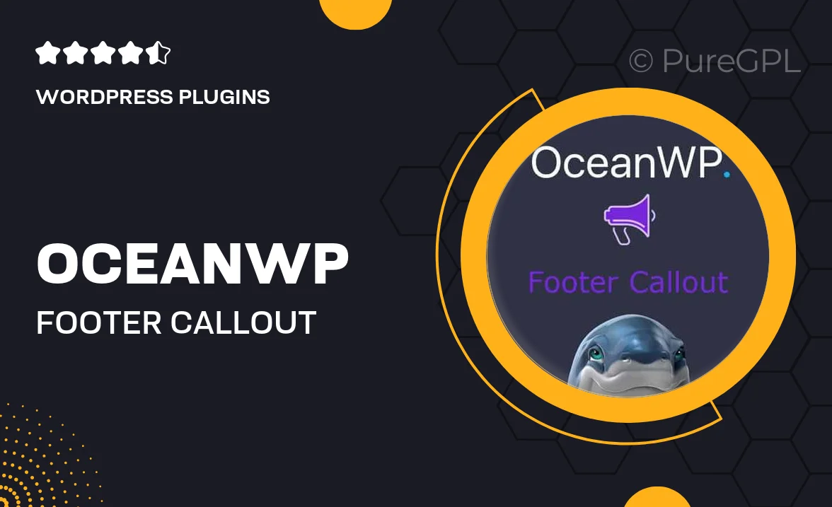 OceanWP Footer Callout