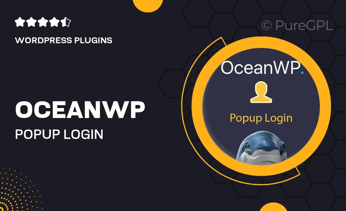 OceanWP Popup Login