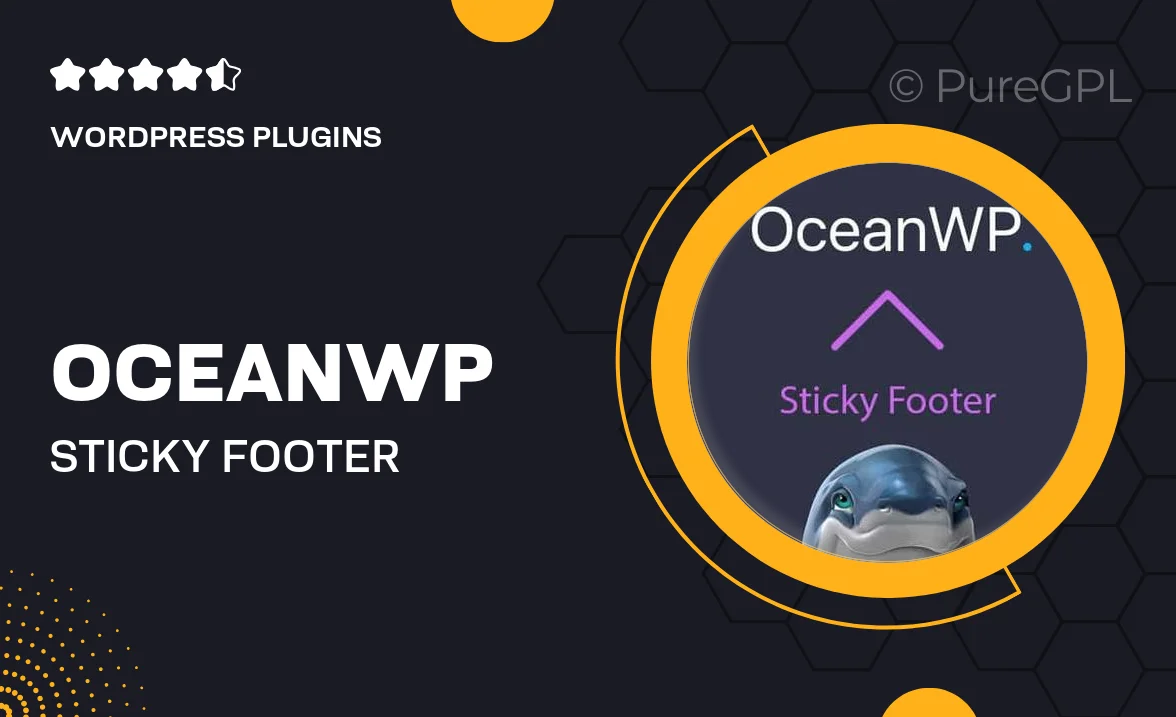 OceanWP Sticky Footer