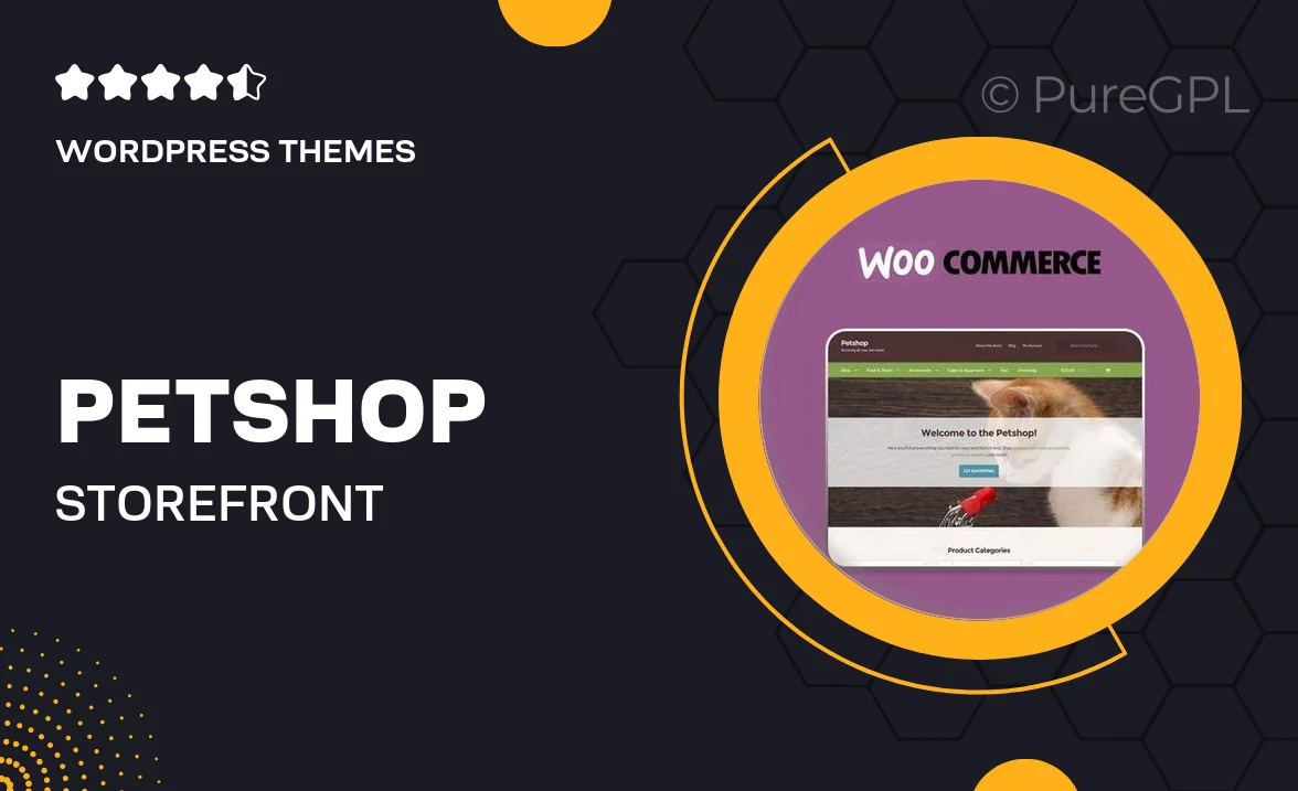 Petshop Storefront WooCommerce Theme