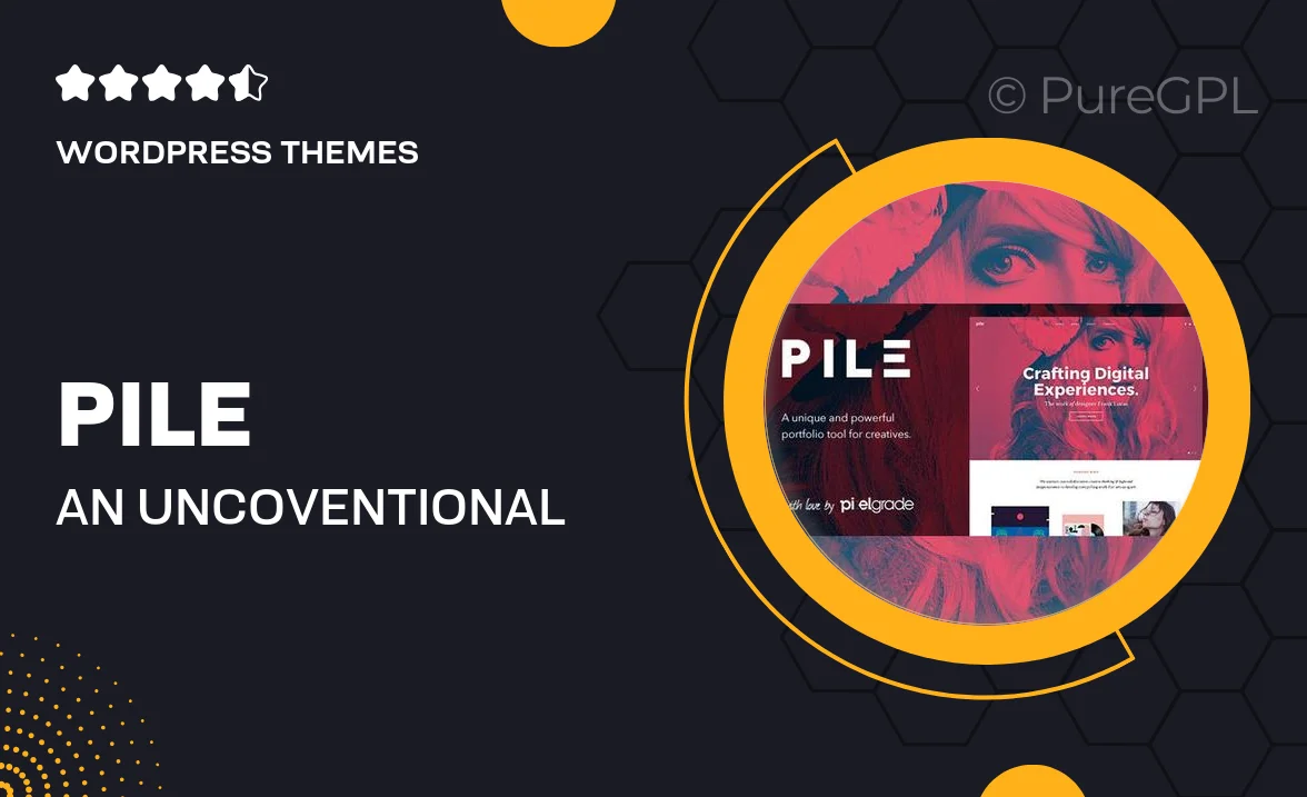 PILE – An Uncoventional WordPress Portfolio Theme