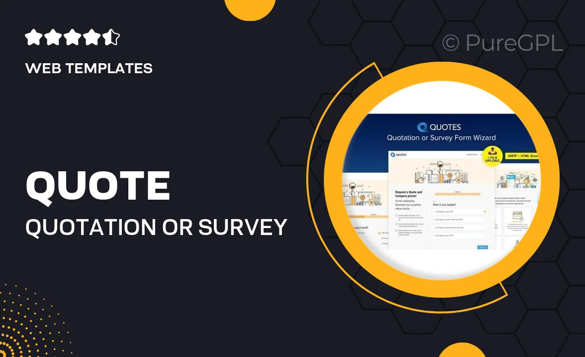 Quote – Quotation or Survey Form Wizard