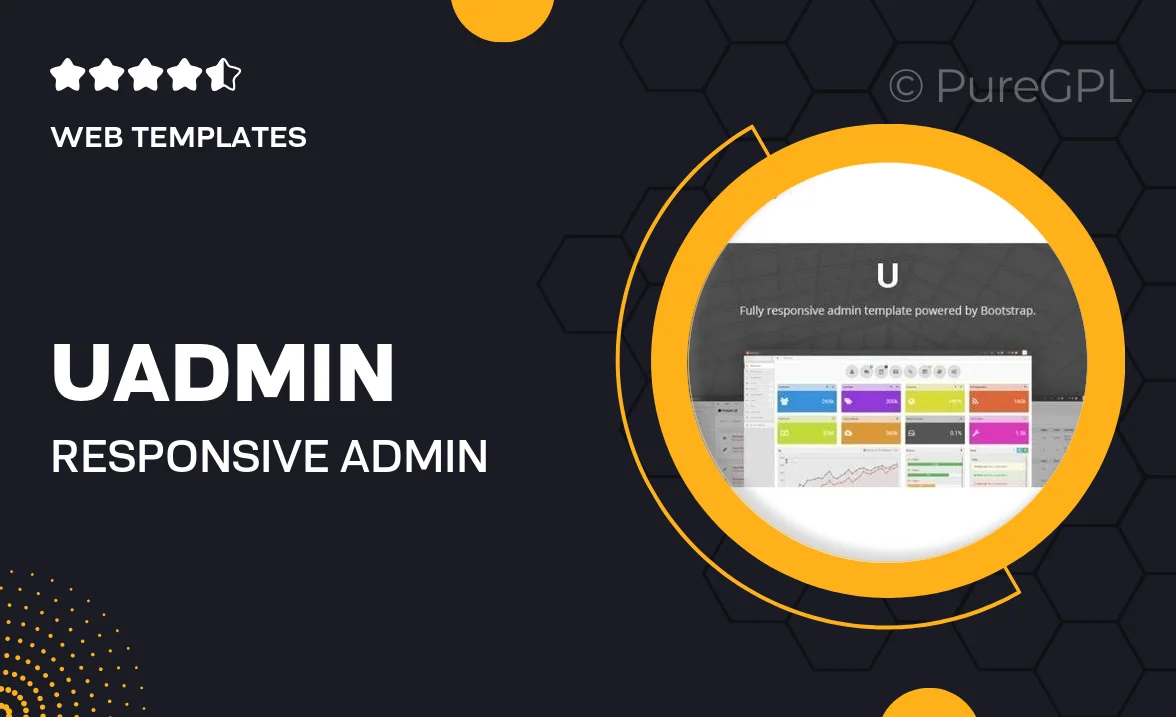 uAdmin – Responsive Admin Dashboard Template