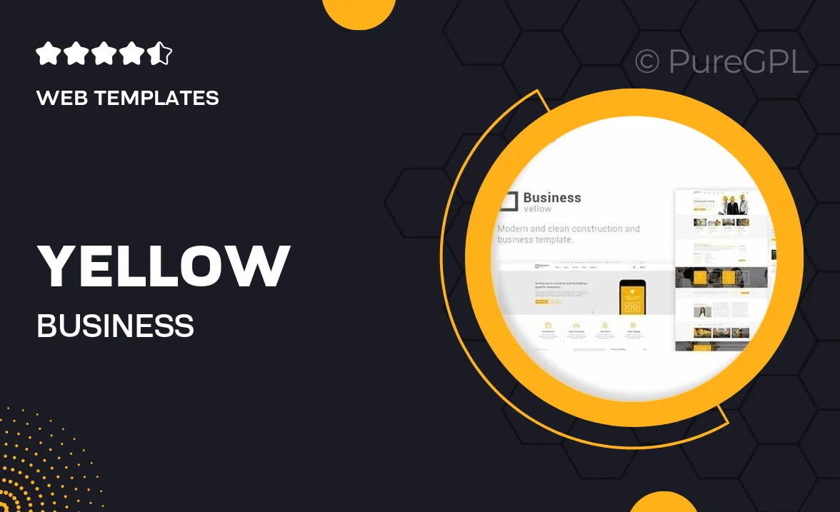Yellow Business – Construction Template