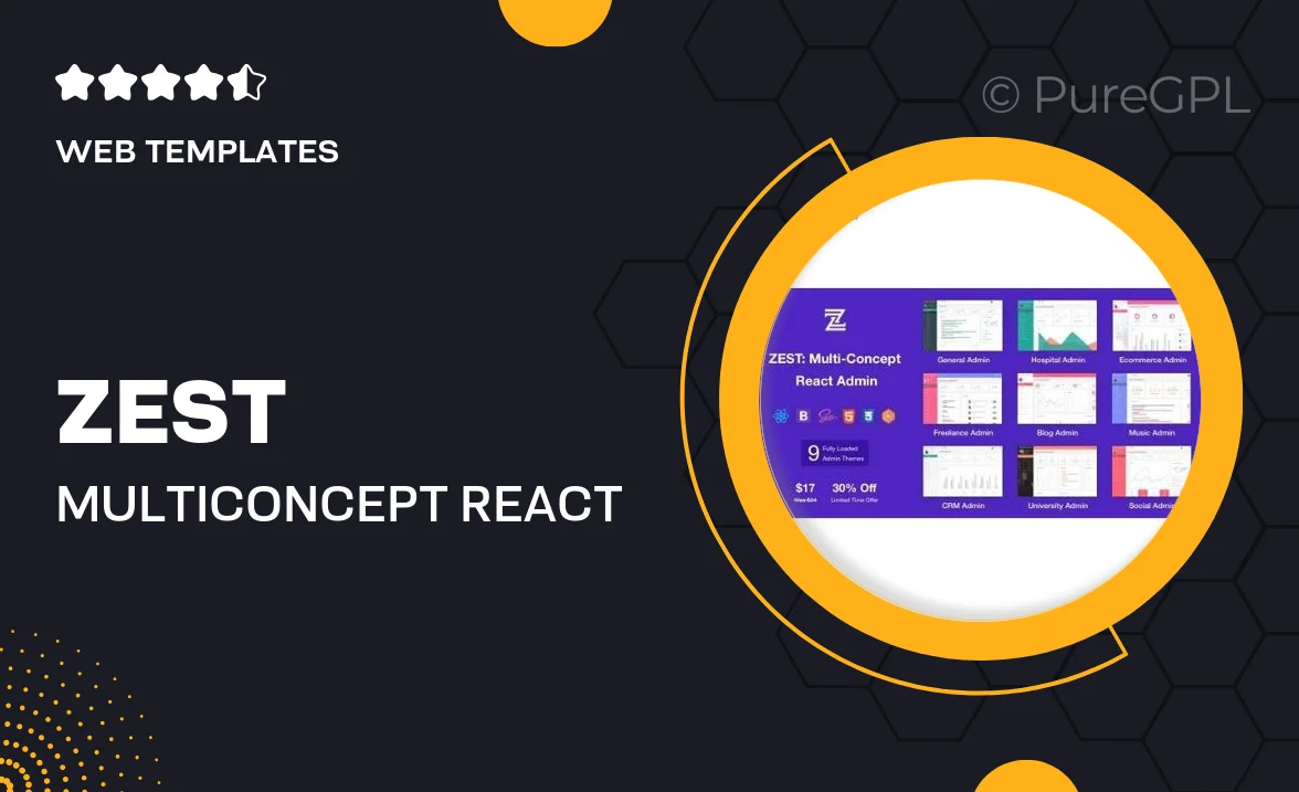 Zest: Multi-Concept React Admin Template