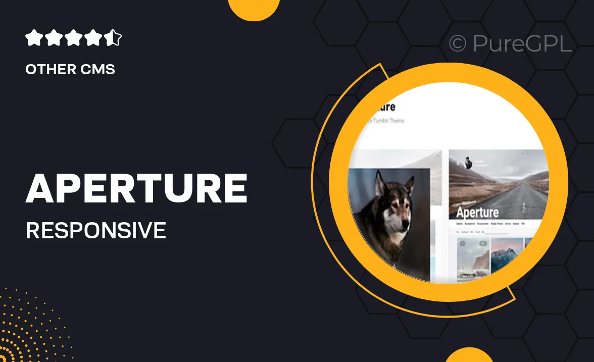 Aperture – Responsive Photography Tumblr Theme