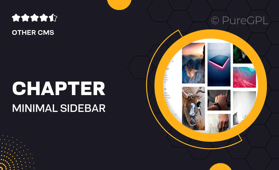 Chapter – Minimal Sidebar Tumblr Theme