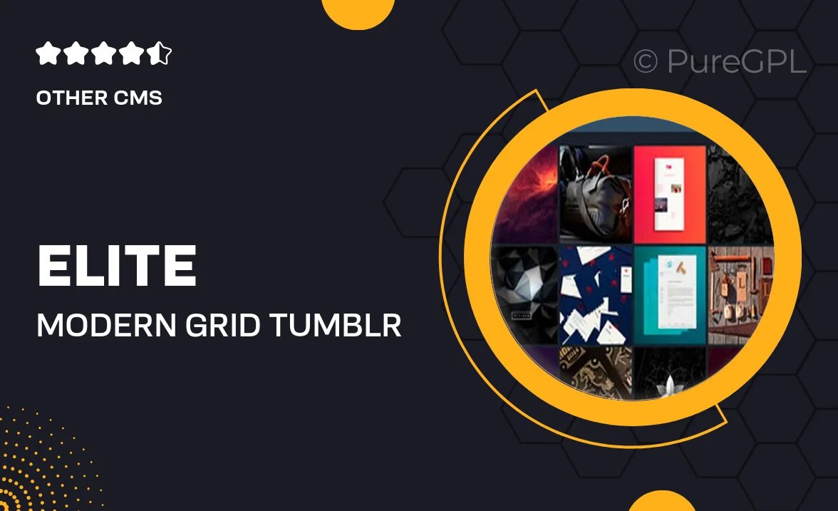 Elite – Modern Grid Tumblr Theme