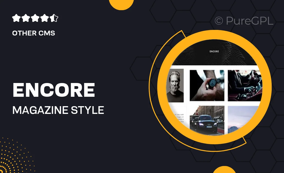 Encore – Magazine Style Tumblr Theme