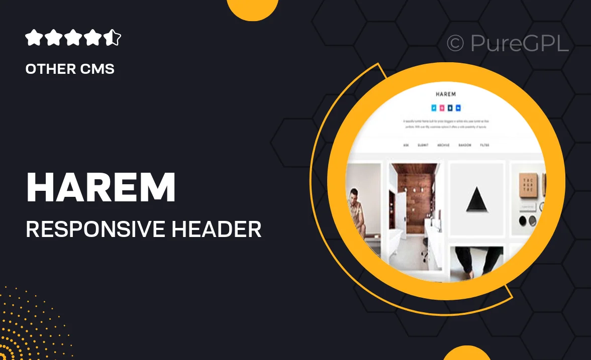 Harem – Responsive Header Tumblr Theme