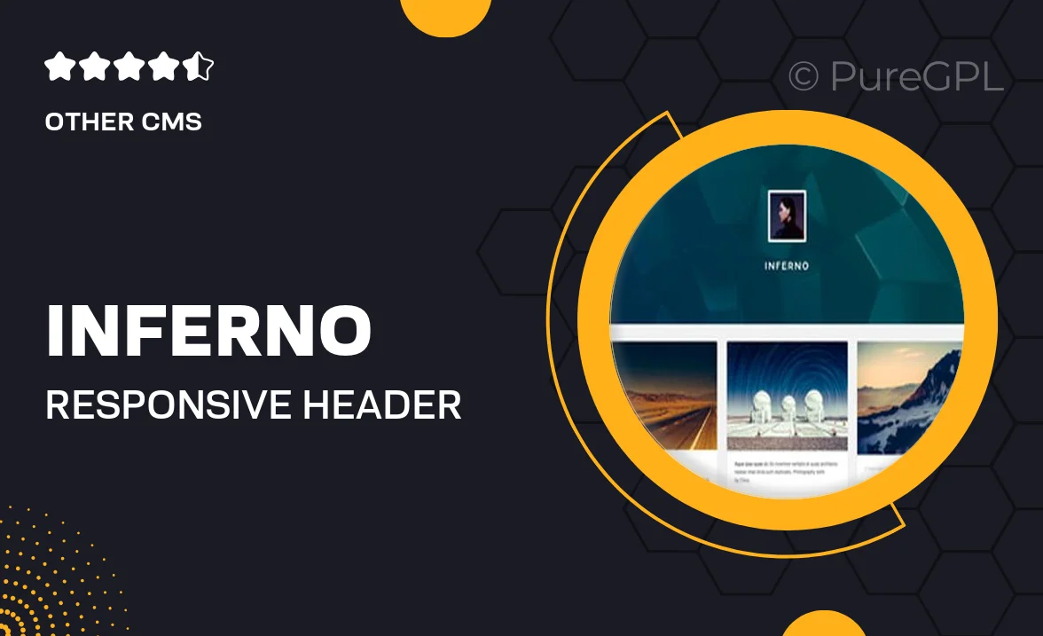 Inferno – Responsive Header Tumblr Theme