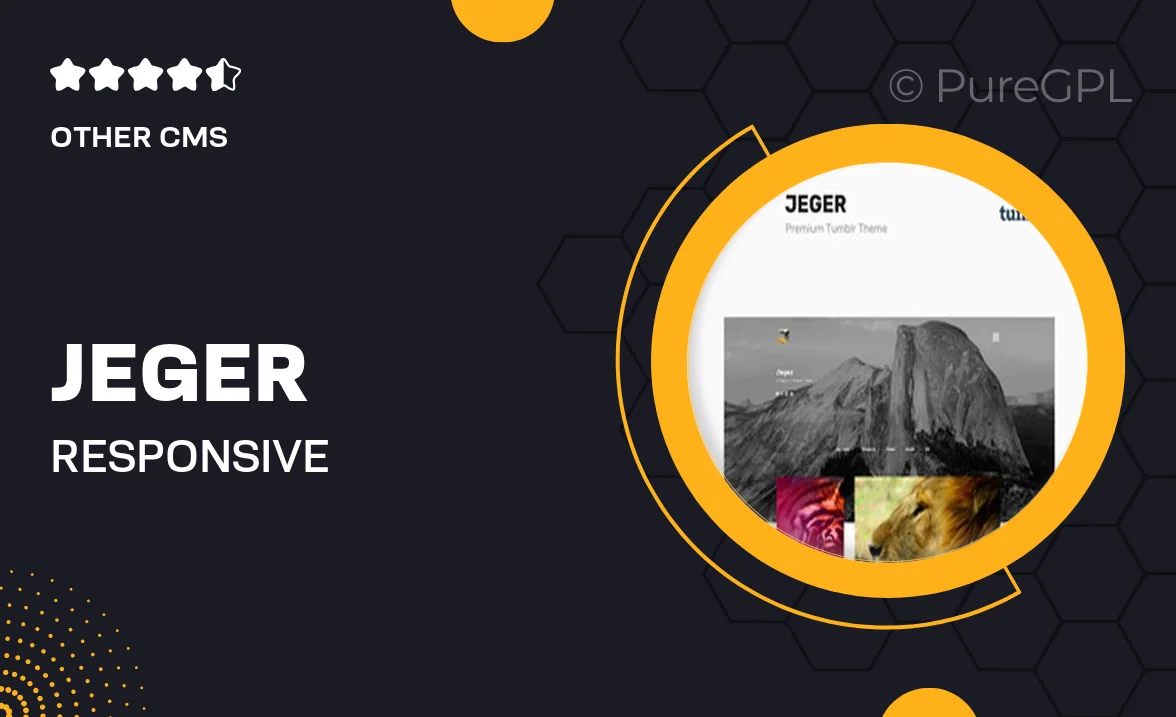 Jeger | Responsive Portfolio Tumblr Theme