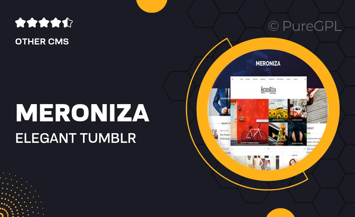 Meroniza – Elegant Tumblr Theme