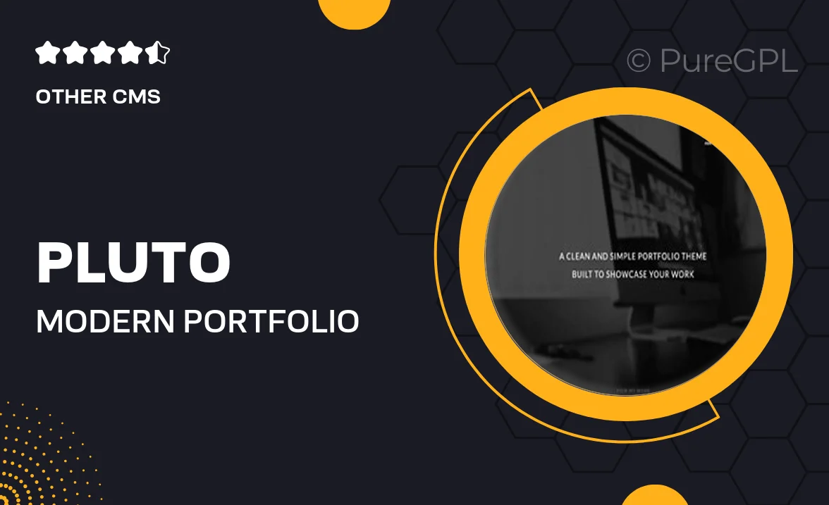 Pluto – Modern Portfolio Tumblr Theme