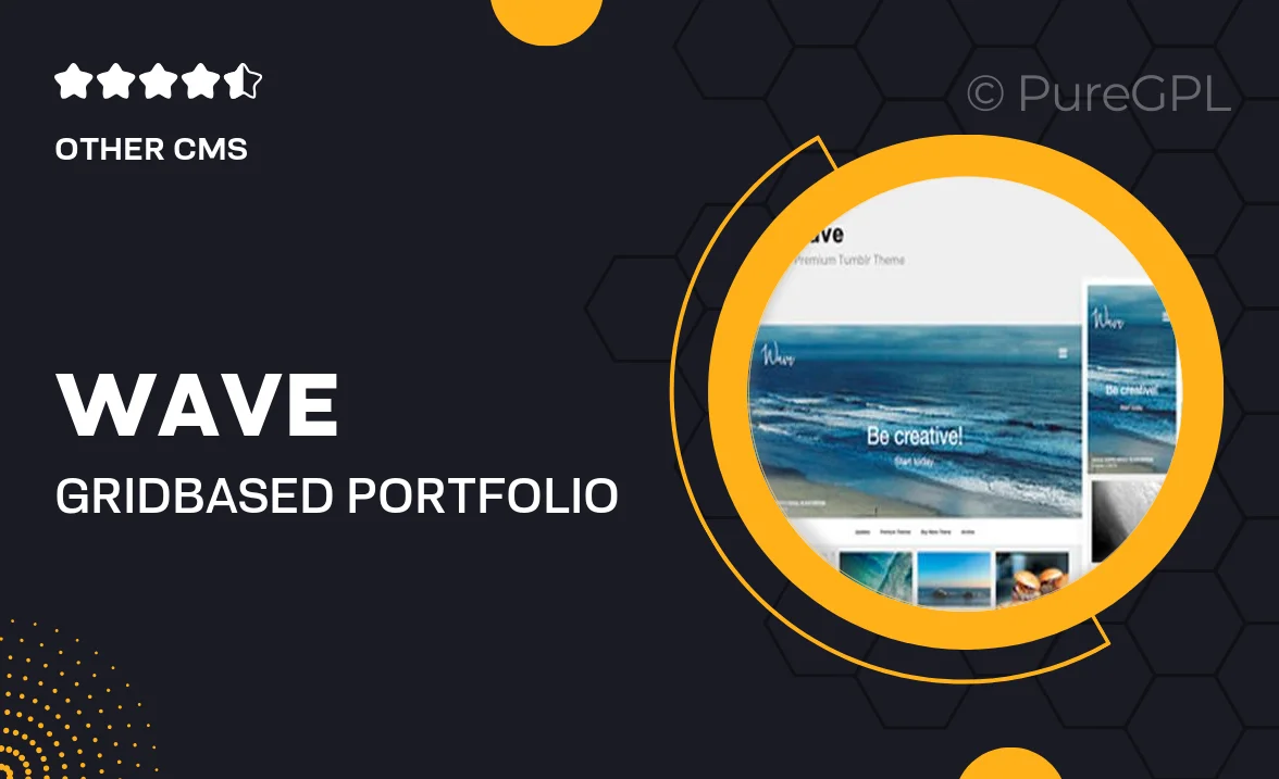 Wave | Grid-based, Portfolio Tumblr Theme