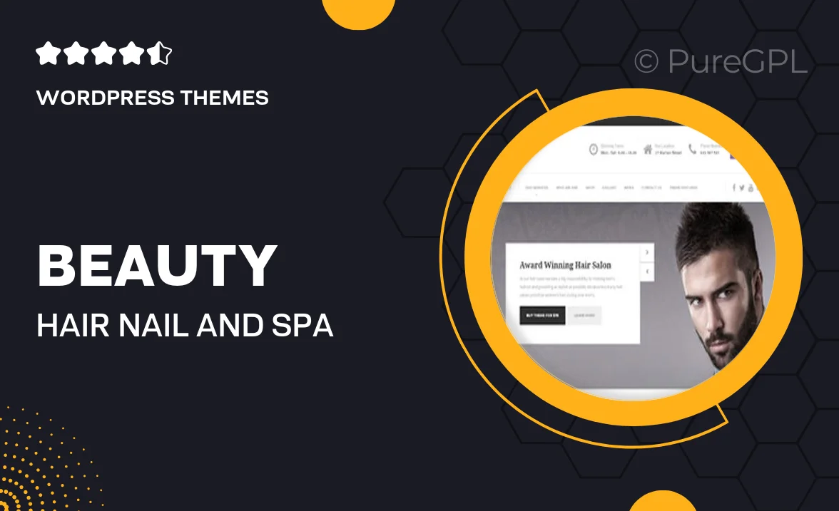 Beauty Hair, Nail and Spa Salon WordPress Theme