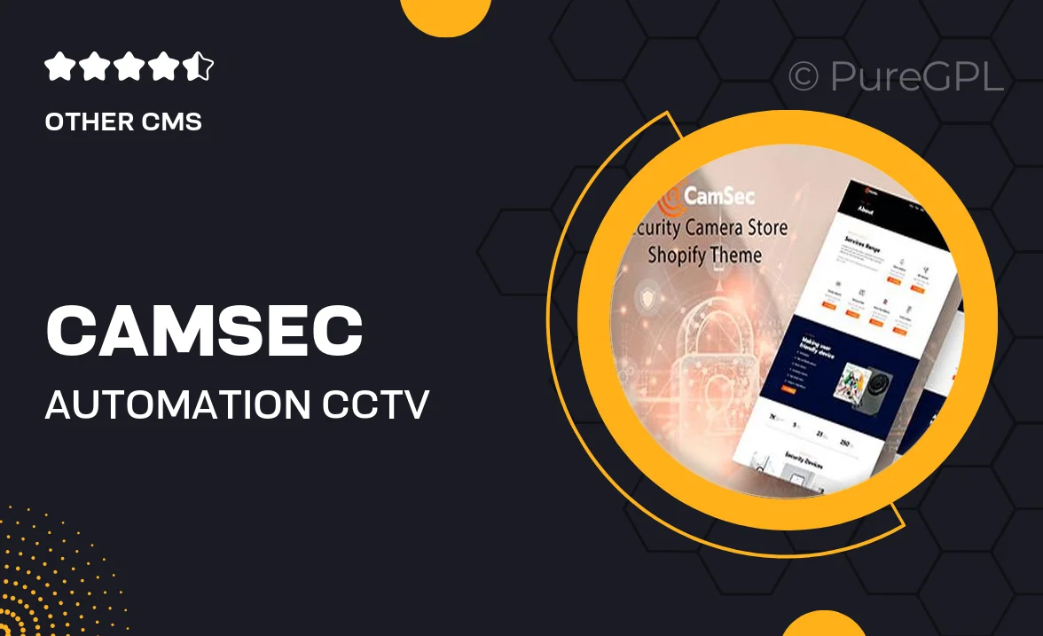 Camsec – Automation, CCTV Camera Shopify Store