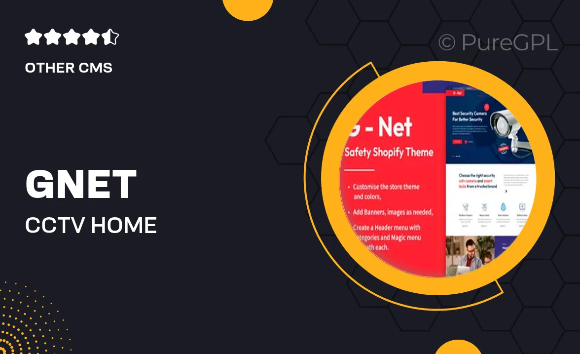 Gnet – CCTV, Home Automation Store Shopify Theme