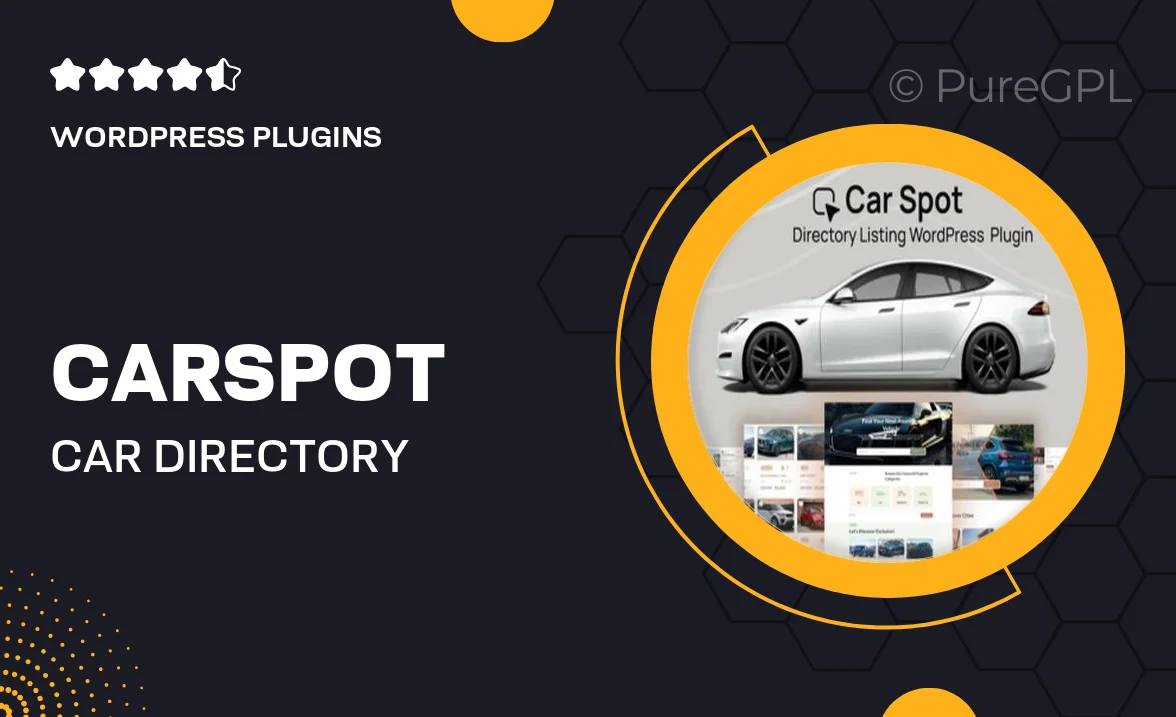 CarSpot – Car Directory Listing WordPress Plugin