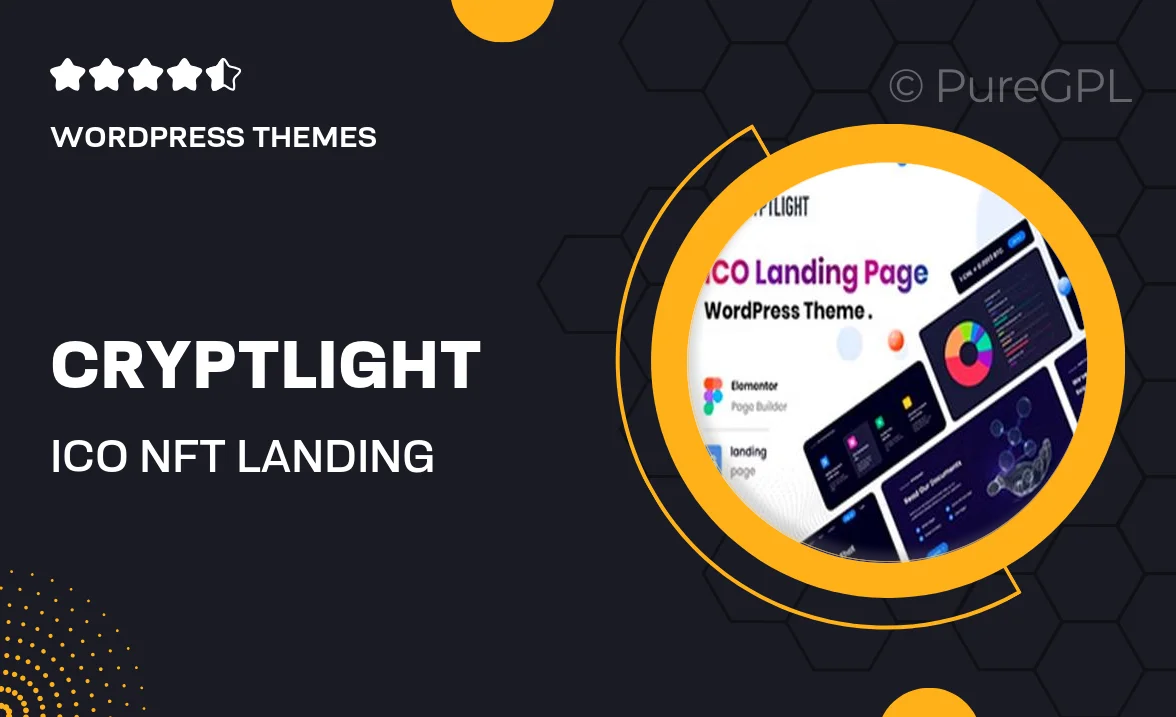 Cryptlight – ICO NFT Landing Page WordPress Theme